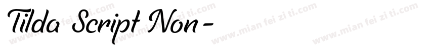 Tilda Script Non字体转换
